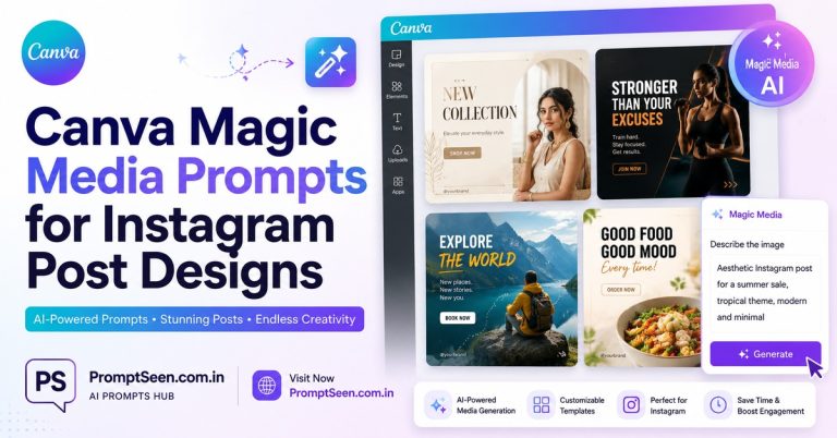 Canva Magic Media Prompts for Instagram Post Designs