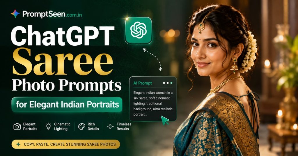 ChatGPT Saree Photo Prompts for Elegant Indian Portraits