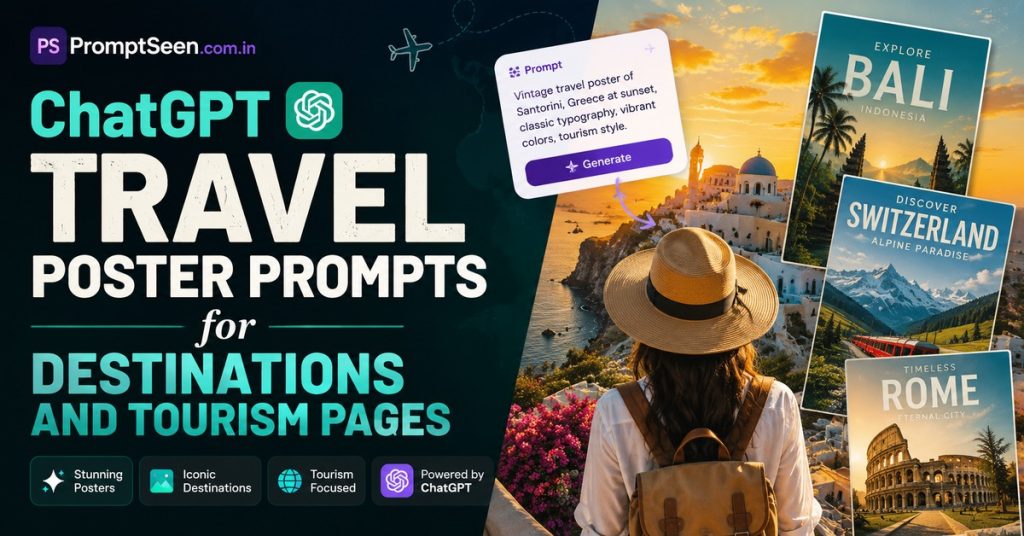 ChatGPT Travel Poster Prompts for Destinations and Tourism Pages