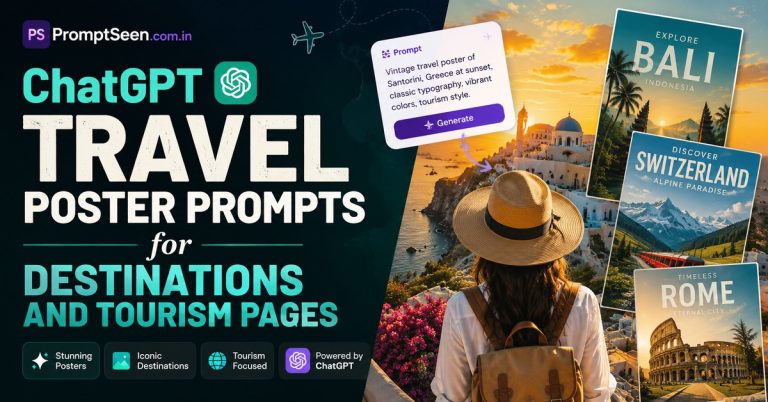 ChatGPT Travel Poster Prompts for Destinations and Tourism Pages